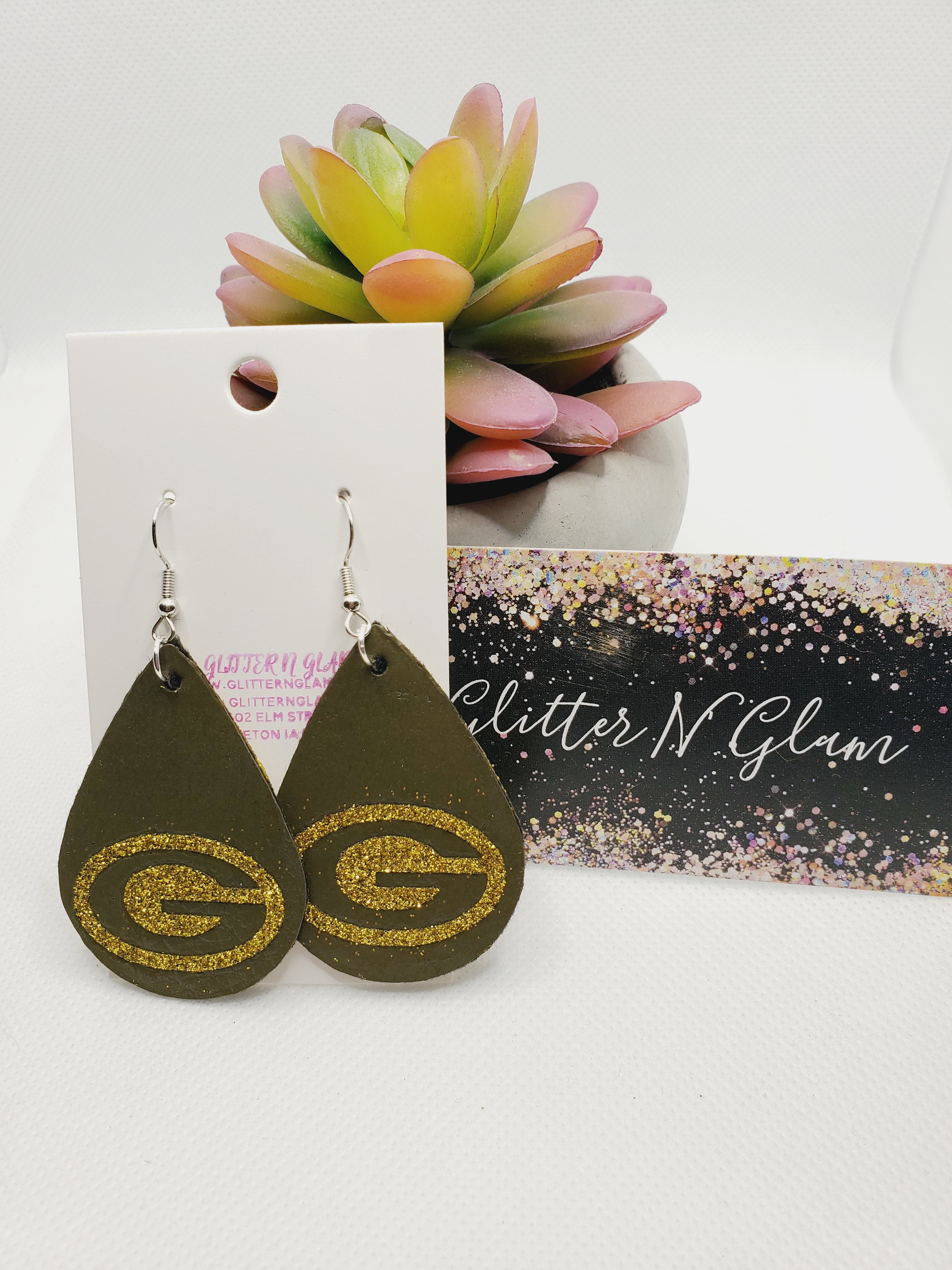 1084 Packers Inspire Dangle Earrings