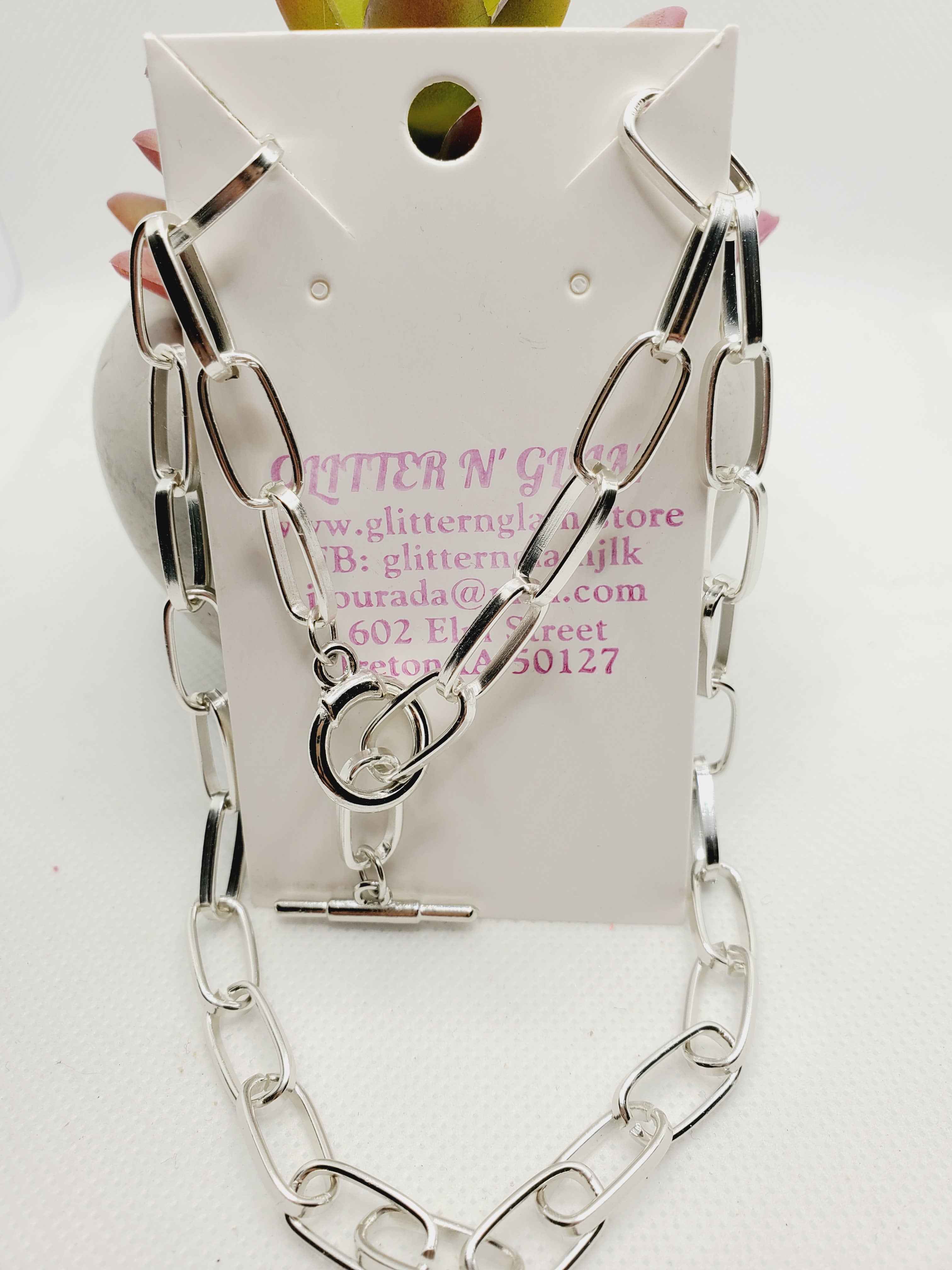 1277 Silver Choker Necklace