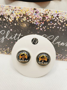 1405 "Dont make me send RIP" Yellowstone Stud Earrings