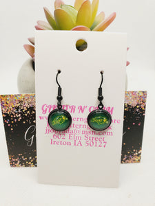 1682 Bison Stud Dangle Earrings