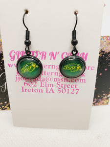 1682 Bison Stud Dangle Earrings
